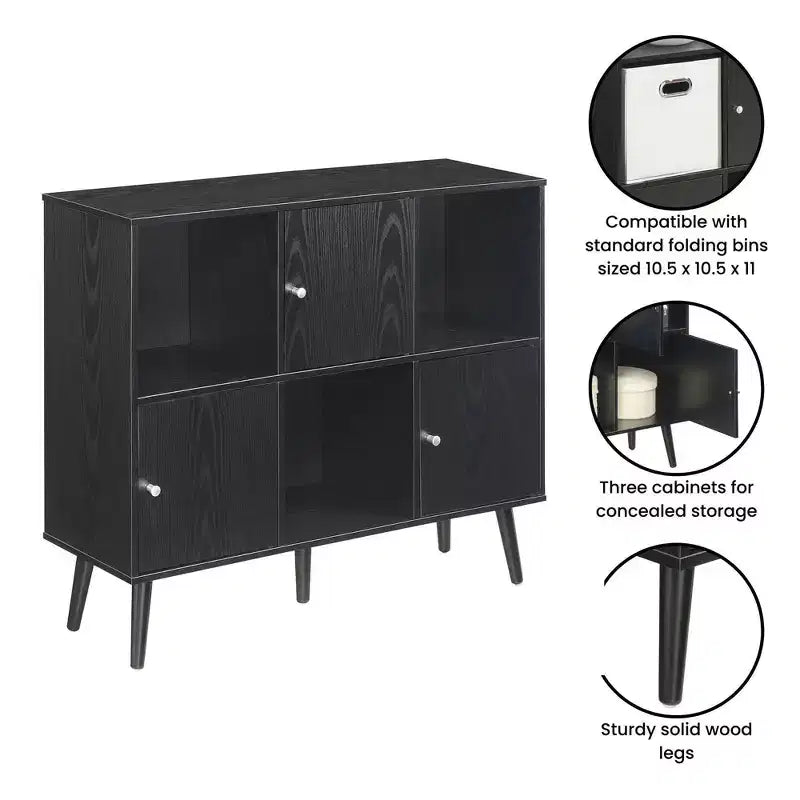 Tavolo console a credenza Breighton Home Xtra Storage Cube Organizer con 3 vani aperti e 3 armadietti