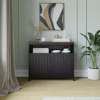 Flash Furniture Mayfield Buffet e Credenza Classici con Armadietto a Due Ante e Scaffale Aperto