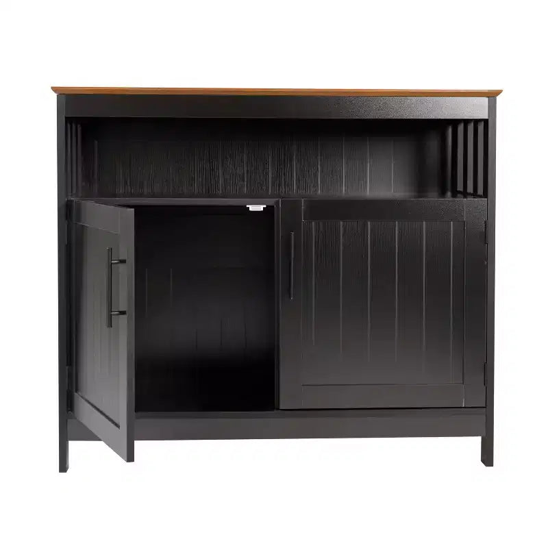 Flash Furniture Mayfield Buffet e Credenza Classici con Armadietto a Due Ante e Scaffale Aperto