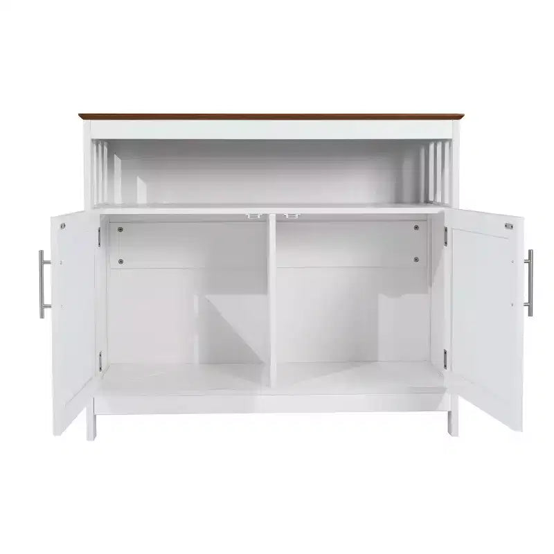 Flash Furniture Mayfield Buffet e Credenza Classici con Armadietto a Due Ante e Scaffale Aperto