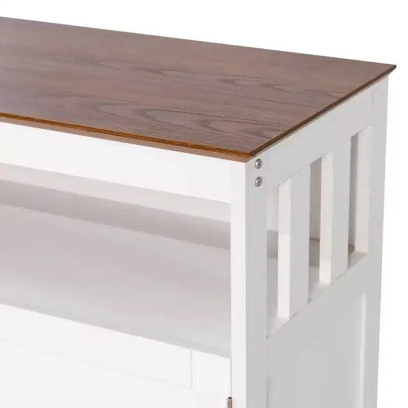 Flash Furniture Mayfield Buffet e Credenza Classici con Armadietto a Due Ante e Scaffale Aperto