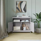 Flash Furniture Mayfield Buffet e Credenza Classici con Armadietto a Due Ante e Scaffale Aperto