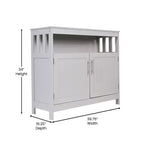 Flash Furniture Mayfield Buffet e Credenza Classici con Armadietto a Due Ante e Scaffale Aperto