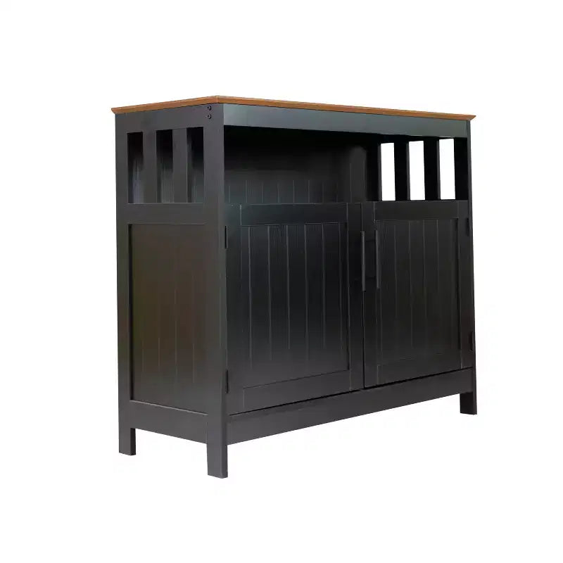 Buffet et console classiques Mayfield de Flash Furniture avec meuble de rangement à double porte et étagère de rangement ouverte