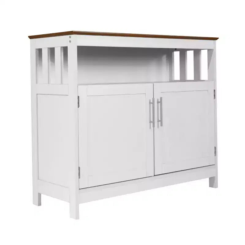 Buffet et console classiques Mayfield de Flash Furniture avec meuble de rangement à double porte et étagère de rangement ouverte