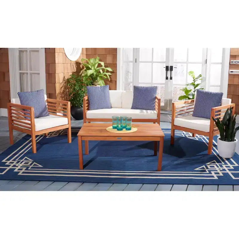 Alda Ensemble Patio 4 pièces - Intérieur/Extérieur - PAT7033 - Safavieh
