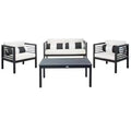 Alda 4 Piece Patio Set - Indoor/Outdoor - PAT7033 - Safavieh