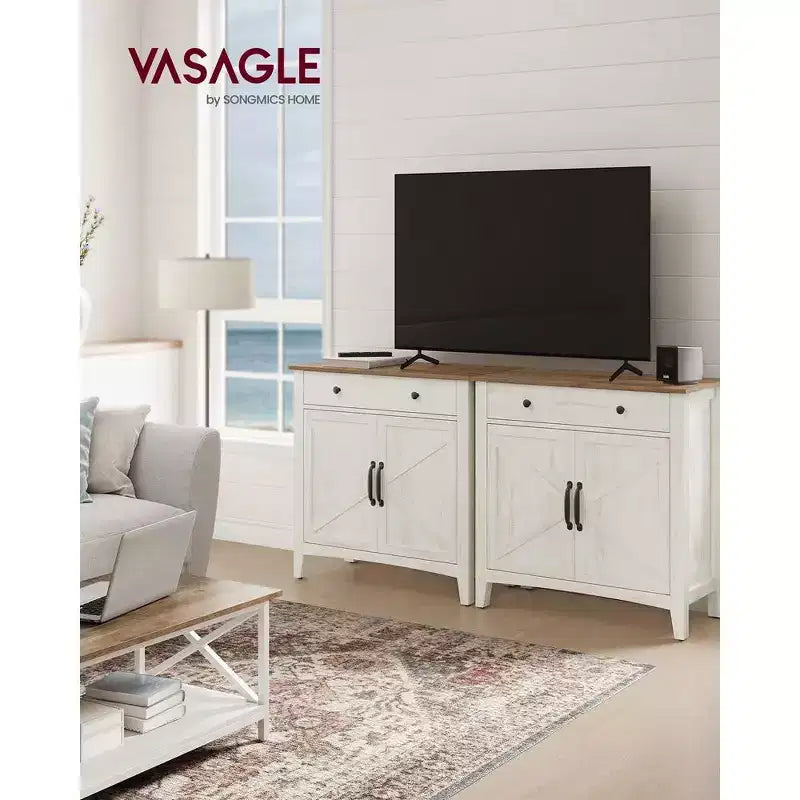 VASAGLE Mobile Buffet, Credenza con Cassetto e Ante, Ripiano Regolabile in Altezza