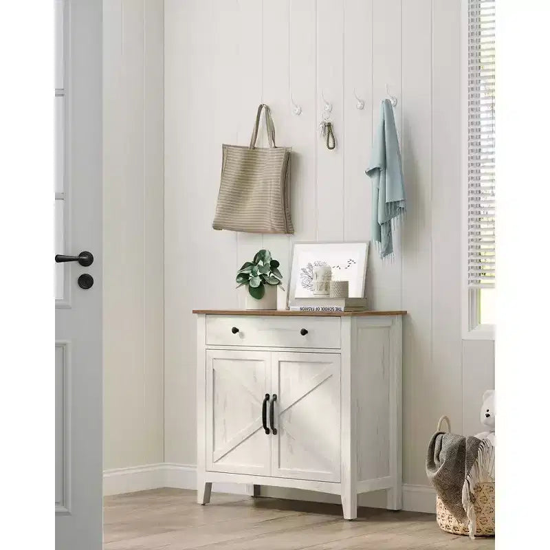 VASAGLE Mobile Buffet, Credenza con Cassetto e Ante, Ripiano Regolabile in Altezza