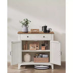 VASAGLE Mobile Buffet, Credenza con Cassetto e Ante, Ripiano Regolabile in Altezza