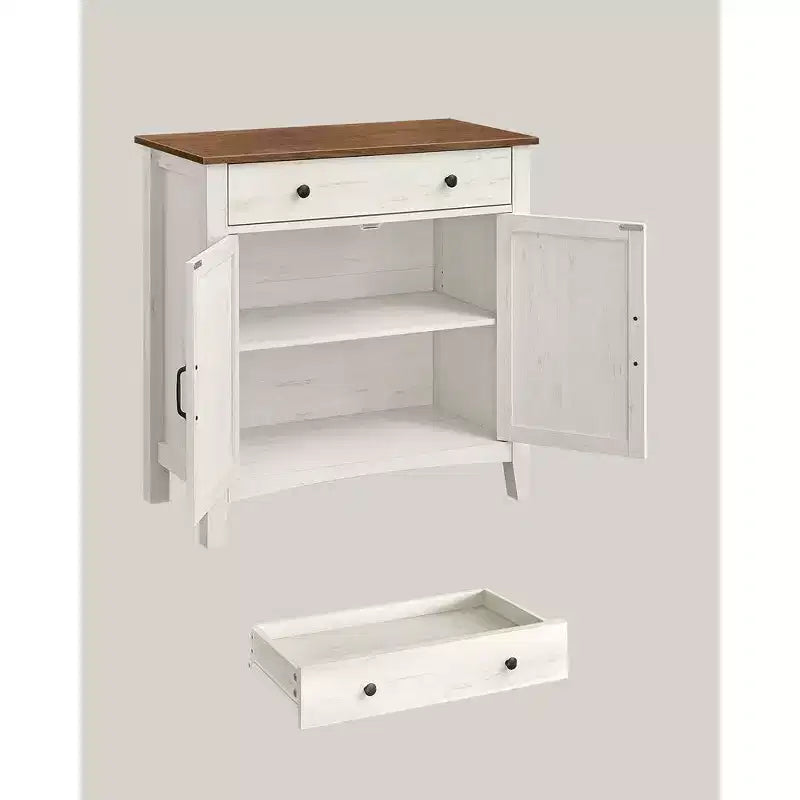 VASAGLE Mobile Buffet, Credenza con Cassetto e Ante, Ripiano Regolabile in Altezza