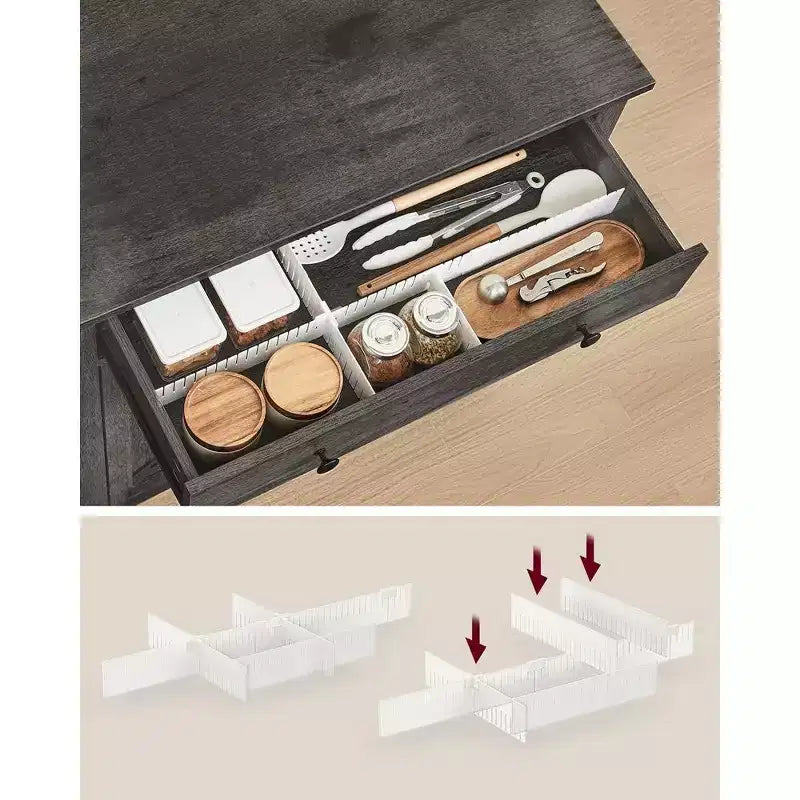 VASAGLE Mobile Buffet, Credenza con Cassetto e Ante, Ripiano Regolabile in Altezza