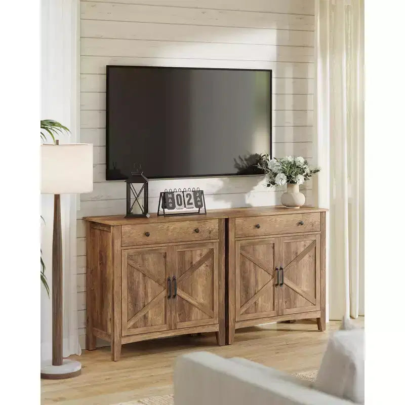 VASAGLE Mobile Buffet, Credenza con Cassetto e Ante, Ripiano Regolabile in Altezza