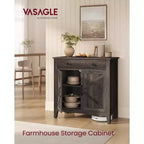 VASAGLE Mobile Buffet, Credenza con Cassetto e Ante, Ripiano Regolabile in Altezza