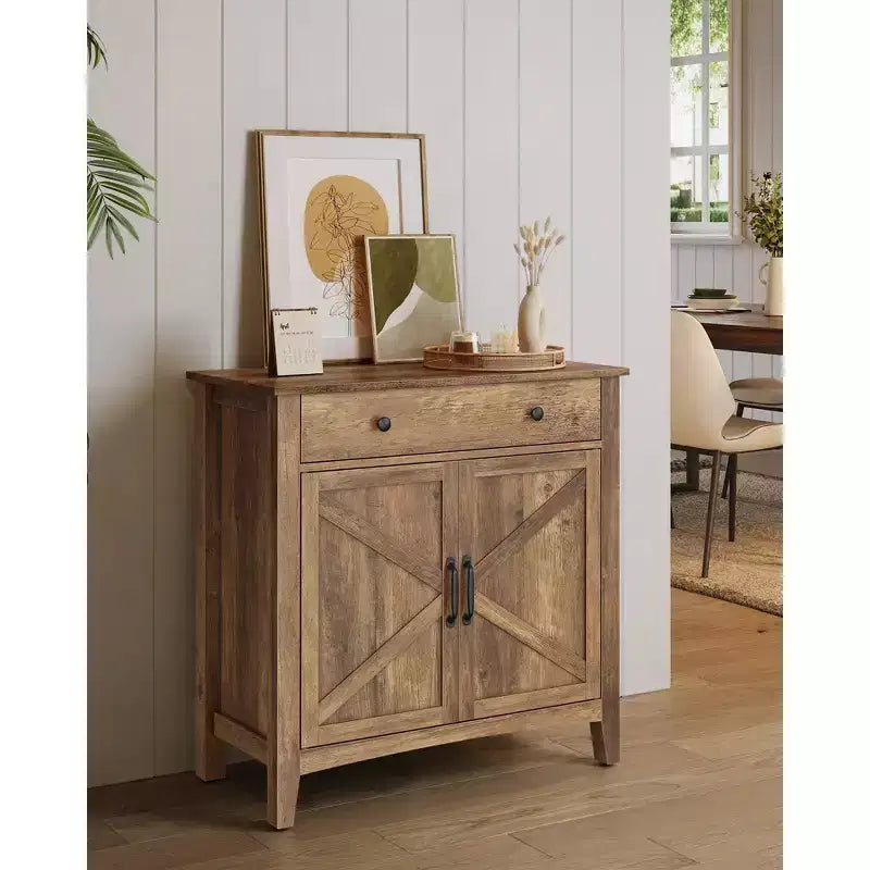 VASAGLE Mobile Buffet, Credenza con Cassetto e Ante, Ripiano Regolabile in Altezza