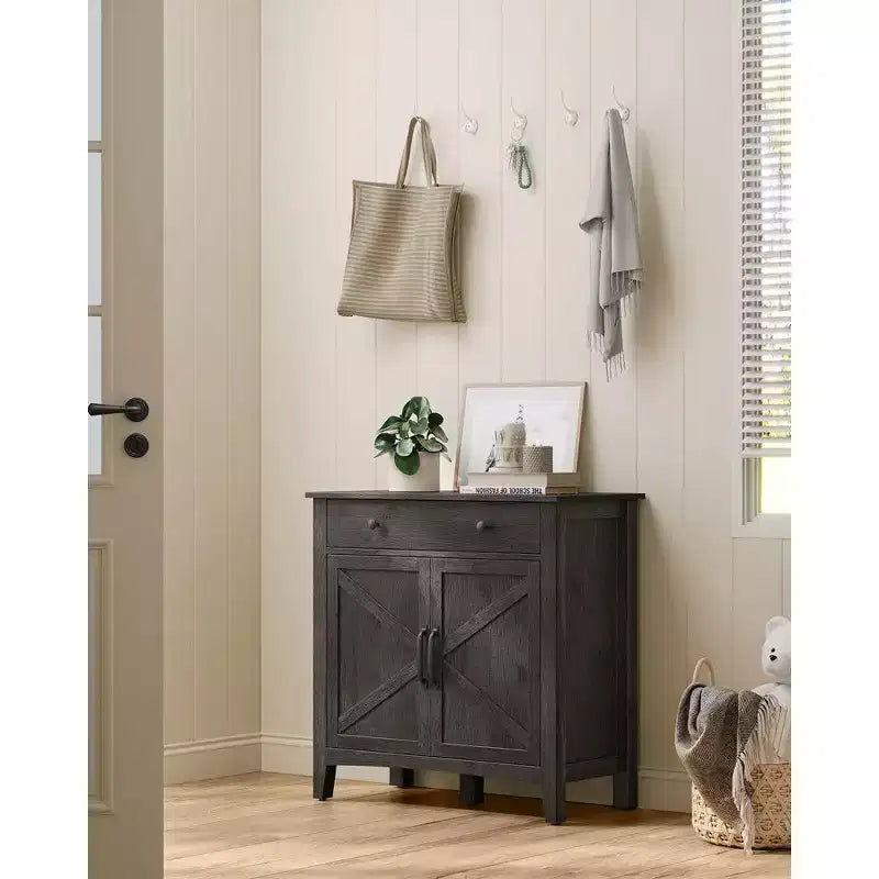 VASAGLE Mobile Buffet, Credenza con Cassetto e Ante, Ripiano Regolabile in Altezza
