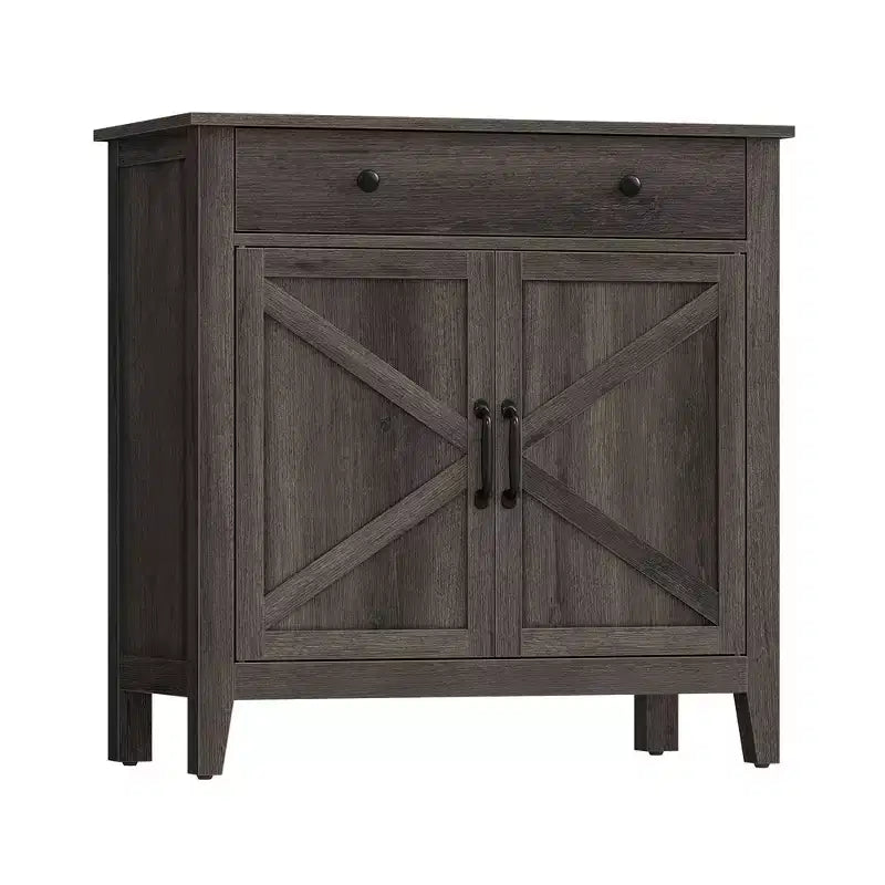 VASAGLE Mobile Buffet, Credenza con Cassetto e Ante, Ripiano Regolabile in Altezza