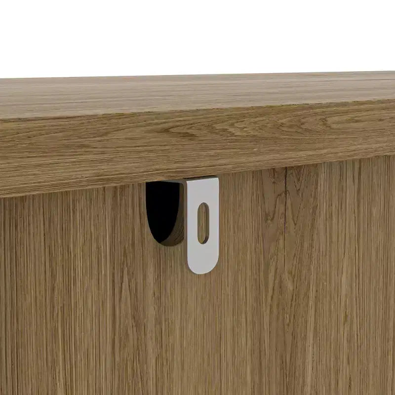 Credenza alta a colonna indipendente da 170/180 cm, mobile bar, credenza a buffet per cucina e sala da pranzo, naturale 4A - ModernLuxe