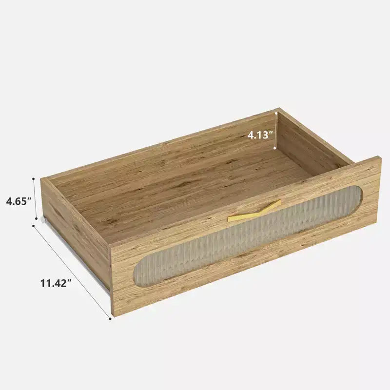 Credenza alta a colonna indipendente da 170/180 cm, mobile bar, credenza a buffet per cucina e sala da pranzo, naturale 4A - ModernLuxe