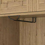 Credenza alta a colonna indipendente da 170/180 cm, mobile bar, credenza a buffet per cucina e sala da pranzo, naturale 4A - ModernLuxe