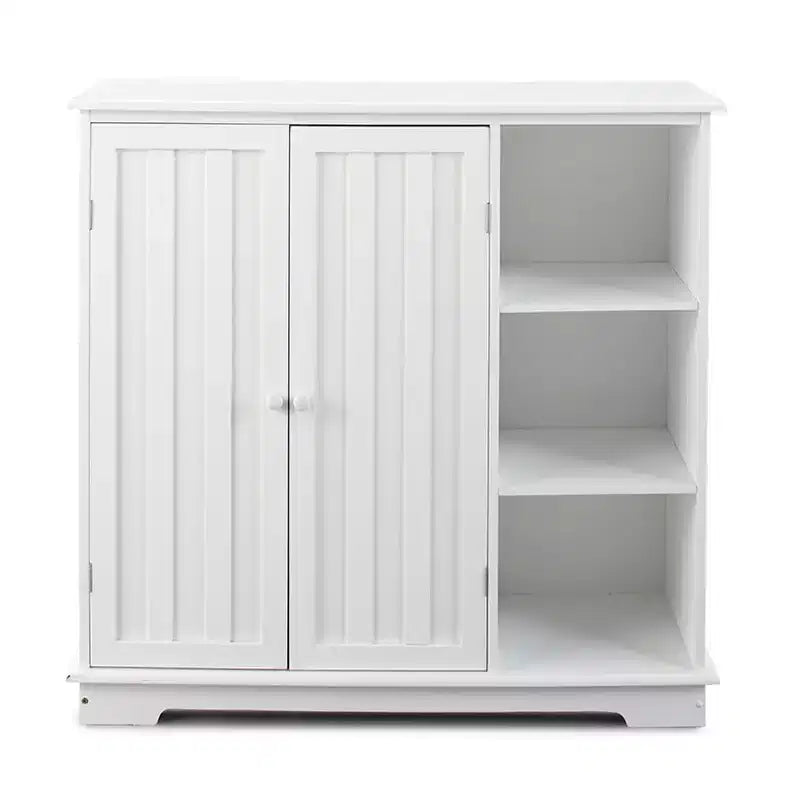 The Lakeside Collection Beadboard Buffet Cabinet - Sideboard with Storage