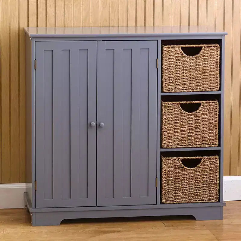 The Lakeside Collection Credenza/Mobile Buffet con Ante a Pannello e Spazio Contenitore