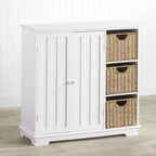 The Lakeside Collection Credenza/Mobile Buffet con Ante a Pannello e Spazio Contenitore