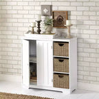 The Lakeside Collection Credenza/Mobile Buffet con Ante a Pannello e Spazio Contenitore
