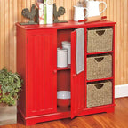 The Lakeside Collection Credenza/Mobile Buffet con Ante a Pannello e Spazio Contenitore