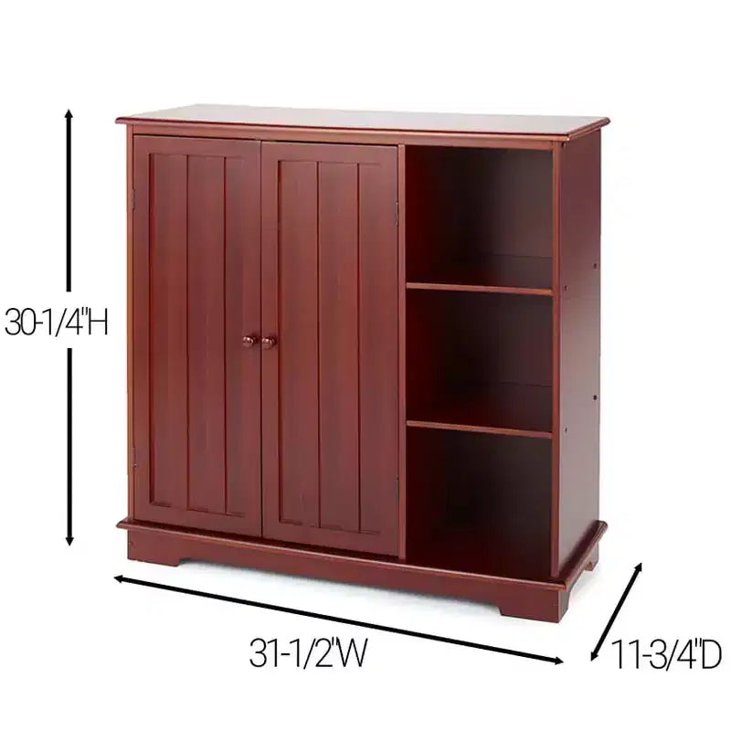 The Lakeside Collection Credenza/Mobile Buffet con Ante a Pannello e Spazio Contenitore