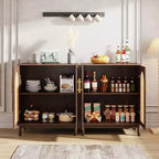 Tribesigns Buffet Bahut de 150 cm, Armoire de Rangement avec Portes pour Salle à Manger