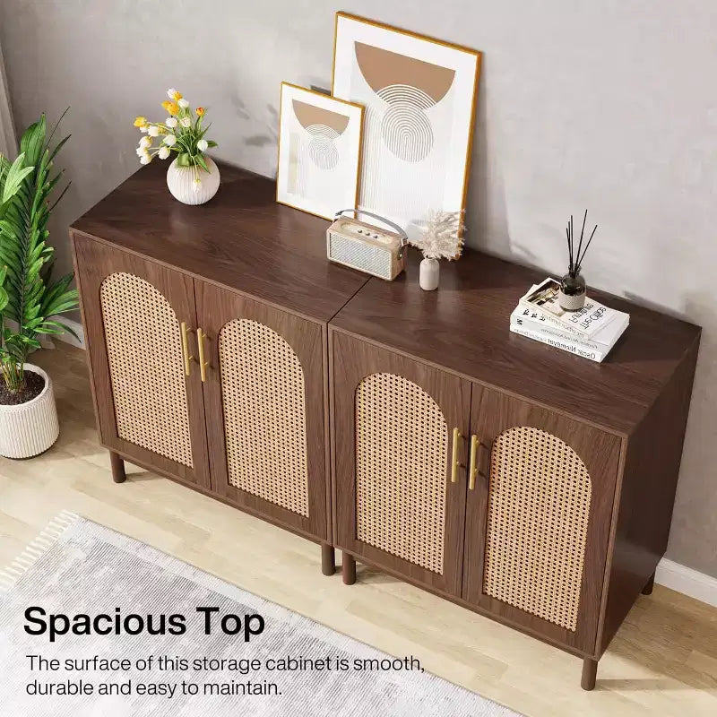 Tribesigns Buffet Bahut de 150 cm, Armoire de Rangement avec Portes pour Salle à Manger
