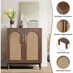 Tribesigns Buffet Bahut de 150 cm, Armoire de Rangement avec Portes pour Salle à Manger