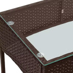 Set di mobili da giardino in rattan Pure Garden 4 pezzi