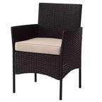 Set di mobili da giardino in rattan Pure Garden 4 pezzi