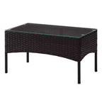 Set di mobili da giardino in rattan Pure Garden 4 pezzi