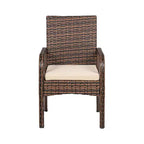 WestinTrends Set da 3 Pezzi in Rattan Wicker Moderno da Conversazione, Marrone/Beige
