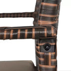 WestinTrends Set da 3 Pezzi in Rattan Wicker Moderno da Conversazione, Marrone/Beige