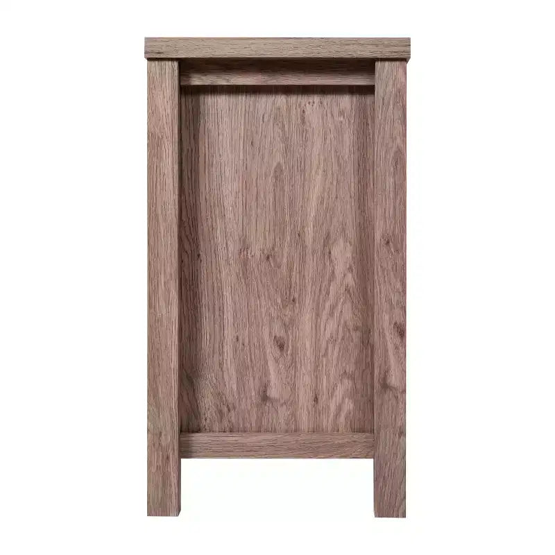 Emma and Oliver Madia/Credenza in Legno Ingegnerizzato per Cucina/Sala da Pranzo con Ripiano Aperto, 2 Cassetti e 2 Ante in Vetro Temperato