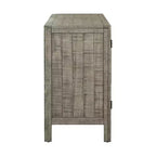 Bahut Rétro Américain 60W avec Étagères Réglables, Meuble de Rangement à 3 Portes pour Salon, Entrée et Bureau 4Q - ModernLuxe