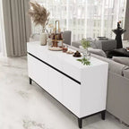Credenza/Buffet Moderno Bianco a 4 Ante e 4 Cassetti Famapy