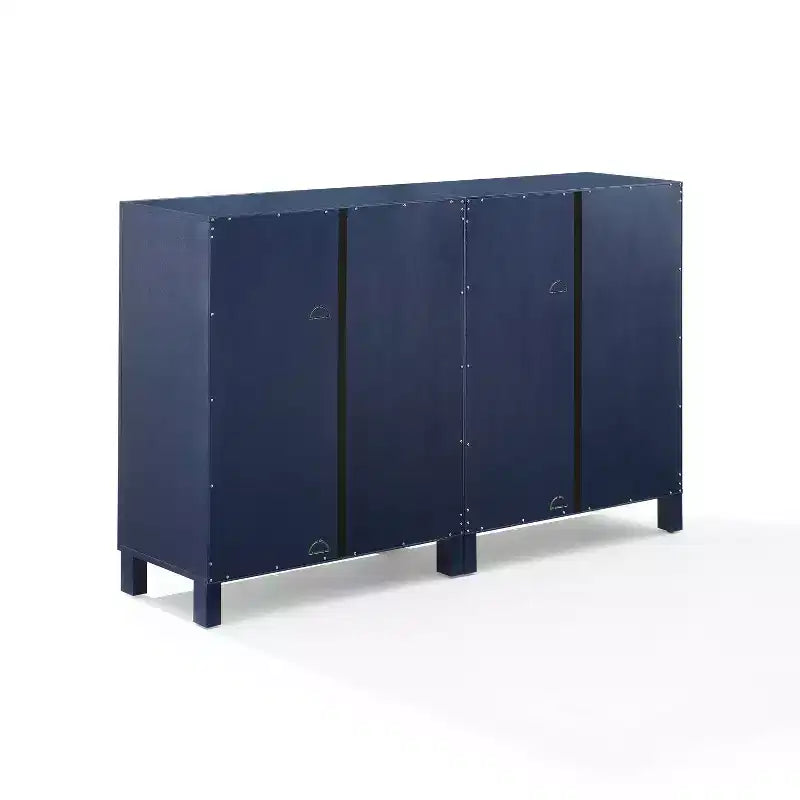 Crosley 60 Cassai Mobile credenza TV 2 pezzi: ante in vetro, ripiani regolabili, gestione cavi
