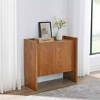 Madia in MDF noce, mobile credenza con contenitore per sala da pranzo, mobile contenitore in stile country, adatto per ingresso, corridoio, soggiorno, cucina, sala da pranzo