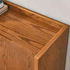 Madia in MDF noce, mobile credenza con contenitore per sala da pranzo, mobile contenitore in stile country, adatto per ingresso, corridoio, soggiorno, cucina, sala da pranzo