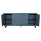 Buffet 4 portes de 70,07 po, meuble de rangement moderne, capacité de charge de 330 lb pour salon, cuisine, chambre à coucher, couloir