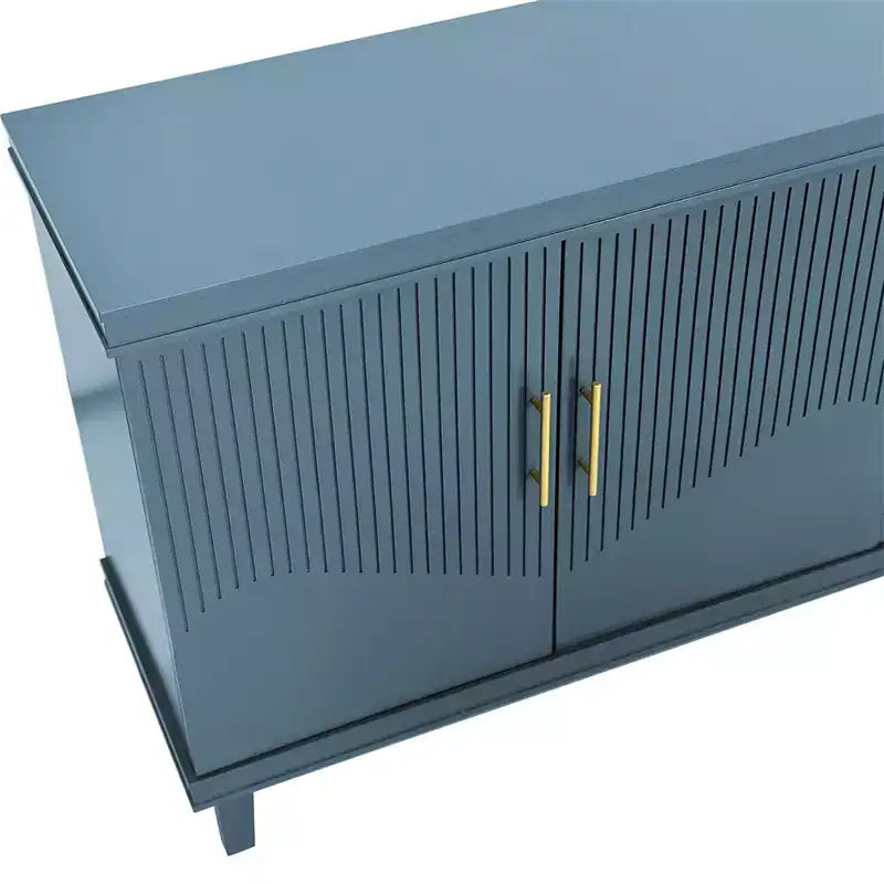Buffet 4 portes de 70,07 po, meuble de rangement moderne, capacité de charge de 330 lb pour salon, cuisine, chambre à coucher, couloir