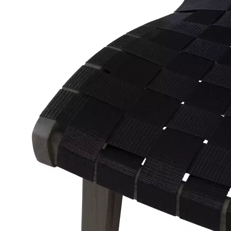 GDFStudio Ocilla Set Salotto da Esterno 3 Pezzi in Legno di Acacia e Intreccio di Corda, Nero/Grigio