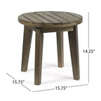 GDFStudio Ocilla Set Salotto da Esterno 3 Pezzi in Legno di Acacia e Intreccio di Corda, Nero/Grigio