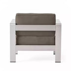 Set di 5 mobili da esterno in alluminio e MGO Cape Coral con tavolo a fuoco - Christopher Knight Home