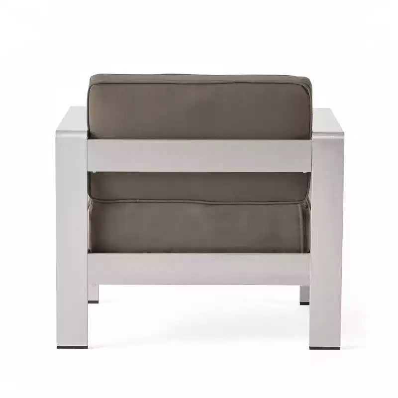 Set di 5 mobili da esterno in alluminio e MGO Cape Coral con tavolo a fuoco - Christopher Knight Home